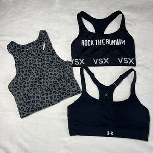 Sports Bra 3 Piece Set Size Small Anthropologie‎ All Fenix VSX Under Armour